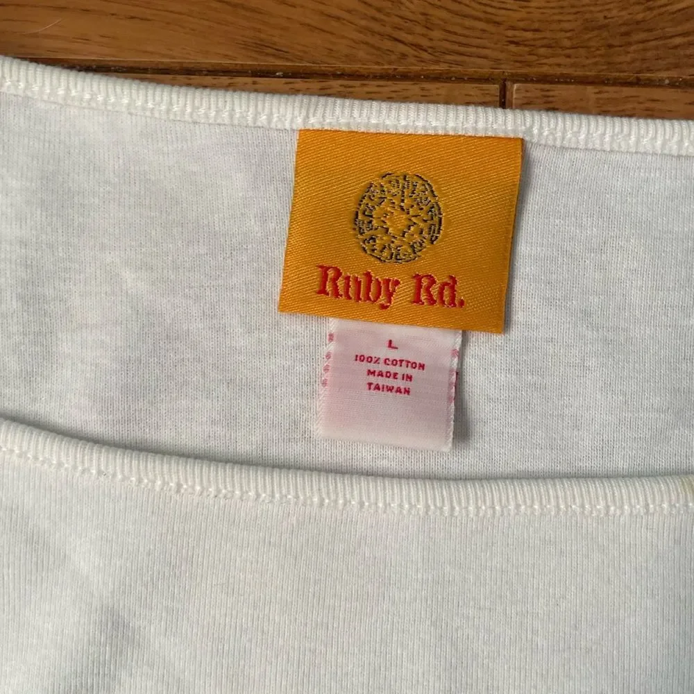 Ruby Rd while blouse -14 - Picture 3 of 4